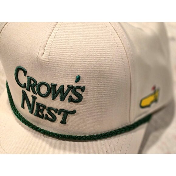Masters Golf Tournament Crows Nest Hat 2025  NWT Beige W/ Green Rope Augusta Nat - Picture 6 of 7